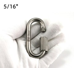 5/16 Inch M8 Quick Link Chain Connector 4PCS 316 Stainless Steel Quick Links
