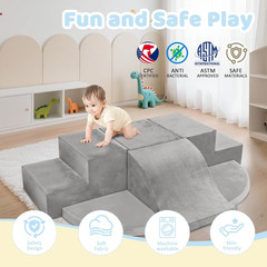 7-Piece Toddler Climbing Toys Indoor, Foam Climbing Blocks Soft Play Structures,