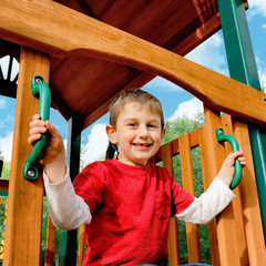 DIY Alpine Custom Outdoor Playset Hardware Kit with Backyard Swing Set Accessori
