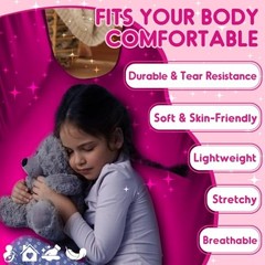 Sensory Swing Therapy Swing Hammock Indoor Outdoor for Kids,Hardware Dark Pink