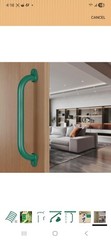 6-Pack 12-Inch Green Metal Playground Safety Handles – Heavy-Duty, Non-Slip Grab
