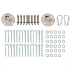 A-Frame 2 Brackets Swing Set Bracket with Mounting Hardware (Green)