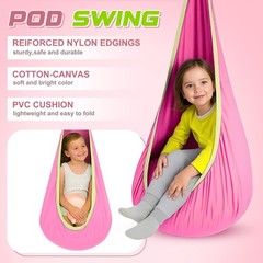 Sensory Swing Stand Frame with Pod Chair and Swings Set Kid Heavy Duty Metal …
