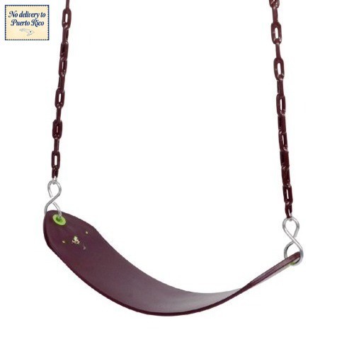 Belt Swing w/ Pinch-Free Rubber Coated Chains, 250 lb Capacity, Ages 4+