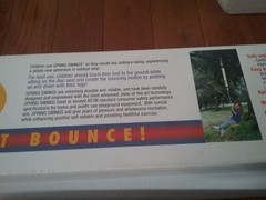 Spring Swings Bouncing Single Swing With Disc Seat Ages 3-8 Years NEW IN BOX