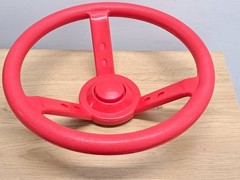 Playground Plastic Steering Wheel Playset Swingset RED Outdoor Racing SHIP Drive