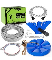 X XBEN Zip line Kits for Backyard, Zip Lines for Kid and Adult, Included Swin
