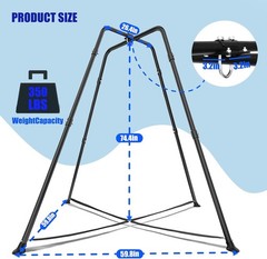 Swing Stand for Kids, 330LBS Heavy Duty Metal Swings Frame for Backyard Indoor,