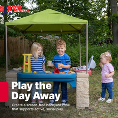Step2 All around Playtime Patio with Canopy Playset – Shaded Outdoor Playhouse f