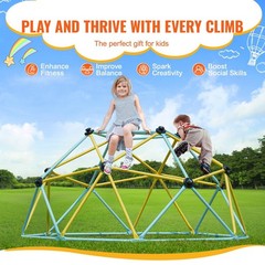 6FT UV-Protected Climbing Dome 600lb Capacity Steel Jungle Gym