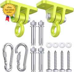 2 Pack Heavy Duty Swing Hangers with Locking Hooks for Porch Patio Playground