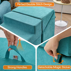 Toddler Counch Slide Indoor Playground Set, Safe Soft Foam Climbing Blocks with