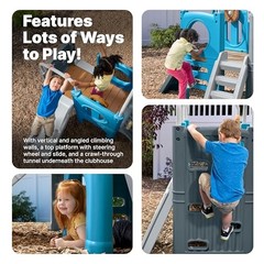 Step2 Scout & Slide Kids Outdoor Playset, Backyard Playground Set, Climber