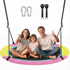 48 inch Saucer Tree Swing Kids Adult Larger Flying Swing Whole Family 600lbs