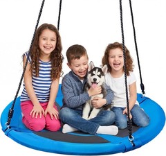 40 inch Saucer Tree Swing 900Lb Weight Capacity, Waterproof Swing Seat for Ki…