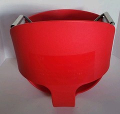 Red Toddler Swing Seat High Back Full Bucket Baby Swing Seat Support 150 lbs