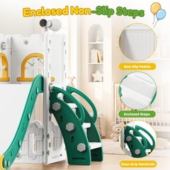 9-in-1 Toddler Slide and Swing Set Kids Indoor Outdoor Playground Playset