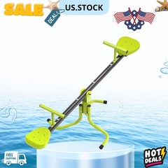 Kids Seesaw Ages 3-6 with 360° Swivel Indoor Outdoor Playground Toy