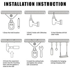 Heavy Duty Swing Hangers for Wooden Sets 2000 LB Capacity Hammock Hanger 360 …