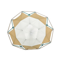 KIDS OUTDOOR CLIMBER DOME w/Inner Tent 5 Ft. X 10 Ft. Steel Green and Brown