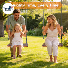 Wooden Swing,Wood Tree Swing for Adults Kids,Adjustable Climbing Rope plus Tree