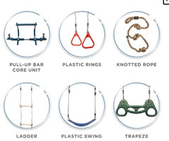 Gym1 4-Piece Doorway Swing Set, For Kids and Adults