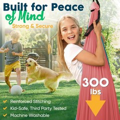 Sensory Swing for Kids Indoor Outdoor – Calming Cocoon Therapy Swing, Holds 3…