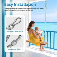 Heavy Duty 1200 lb Capacity Swivel Ring Double Ended Swivel Eye Hook, 304 Sta…