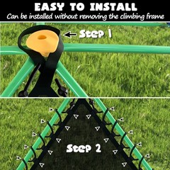 11FT Climbing Dome, Sturdy Climber Dome Accessories, Easy Net Chair for 10FT