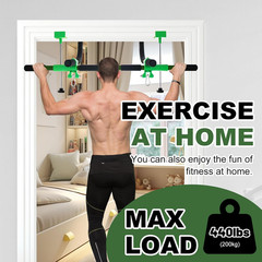 Indoor Doorway Swing & Pull-Up Bar – Fun Family Fitness (Dark Green)