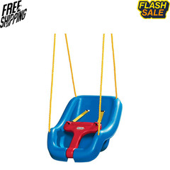 Little Tikes 2-in-1 Snug and Secure Swing High Back Blue