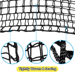 Climbing Cargo Net 9.8′ X 9.8′, Double Layers Playground Safety Net, with Storag
