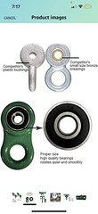 Wood Beam Swing Hanger Galvanized Ductile Iron Green Heavy Duty 5000lbs No Screw