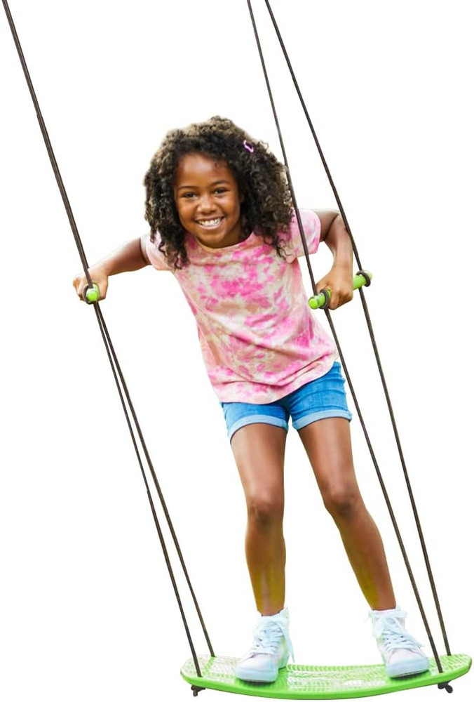 Kick Stand up Surfing Tree Swing Outdoor Swings for Kids up to 200 Lbs – Hang fr