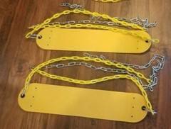 NEW Swingset Swing Yellow and Green Playground Playset Accessories Lot