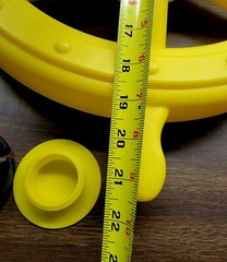 SWING SET STUFF SHIPS WHEEL YELLOW wood playground accessory pirate fort 0230