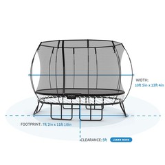 Springfree Trampoline Kids Outdoor Medium Oval 8 x 11′ Trampoline with Enclosure