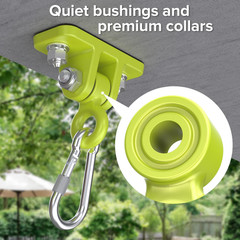 Swing Hangers for Wooden Sets Pack of 2 Heavy Duty Swingset Hardware with Lockin