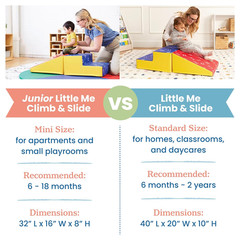 Softzone Little Me Climb and Slide, Toddler Playset, Assorted, 2-Piece