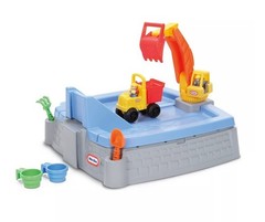 Little Tikes Dirt Diggers Excavator Sandbox for Kids, Including lid and Play San