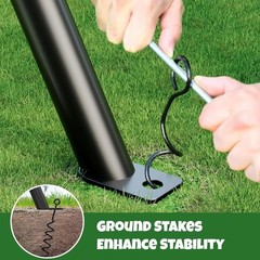 Outdoor Swing Set with A-Frame Stand – 40 Inch Saucer Swing