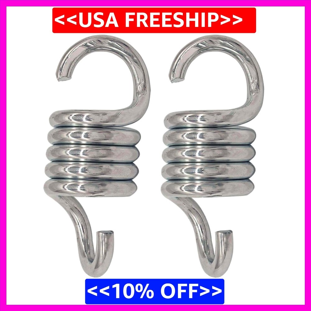 Porch Swing Springs Hammock-Chair Spring – 1500Lbs Heavy Duty Suspension Hang…