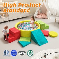 Soft Foam Climbing Blocks Set for Toddlers Indoor Climbing Play Gym Toys
