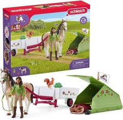 Horse Club – 23 PC Sarah’s Camping Adventure Horse Playset – Includes Rider, Ma