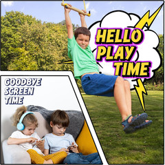 Ninja Warrior Obstacle Course for Kids – Ultimate Outdoor Fun 2X55 Ft Ninja Slac