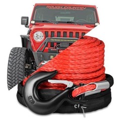 3/8″ x 92ft Synthetic Winch Rope, 26500lbs Winch Rope 3/8″ x 92ft, 26500lbs