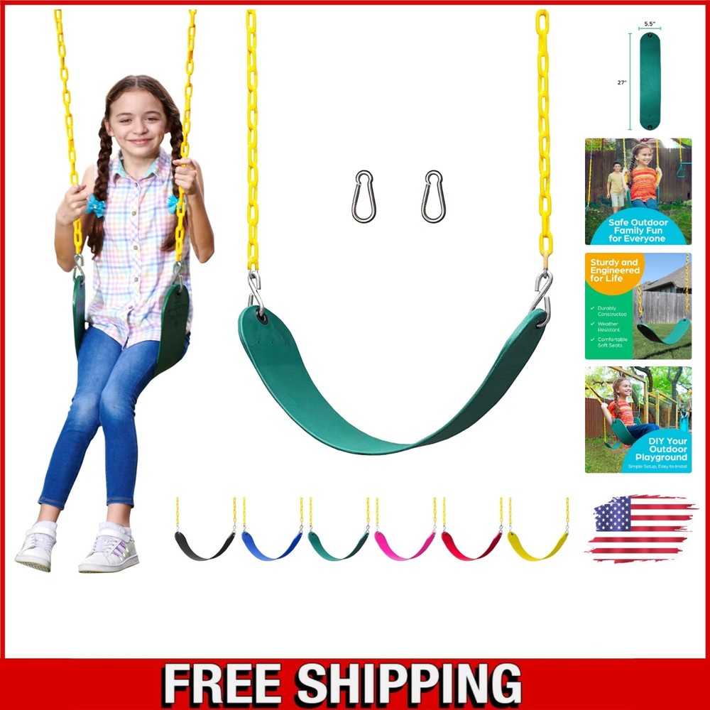 Backyard Swing Set Upgrade – Heavy Duty Swing Seat for Kids & Adults – 1 Pack