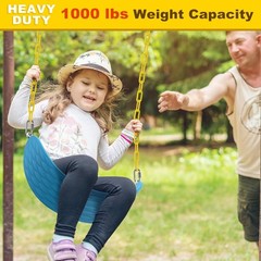2Pcs 80″ Swing Chain with Carabiners 1000 LBs Capacity Heavy Duty Coated