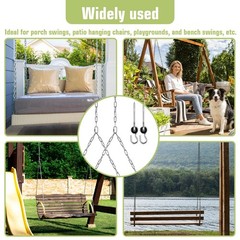 7.75FT Heavy Duty Porch Swing Chain Kit, 2 Pack