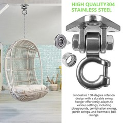 Swing Hangers Heavy Duty Smooth Operation with 180° Swing Bearings 1000 lb Ca…